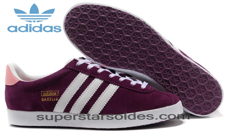 adidas gazelle bordeaux blanc